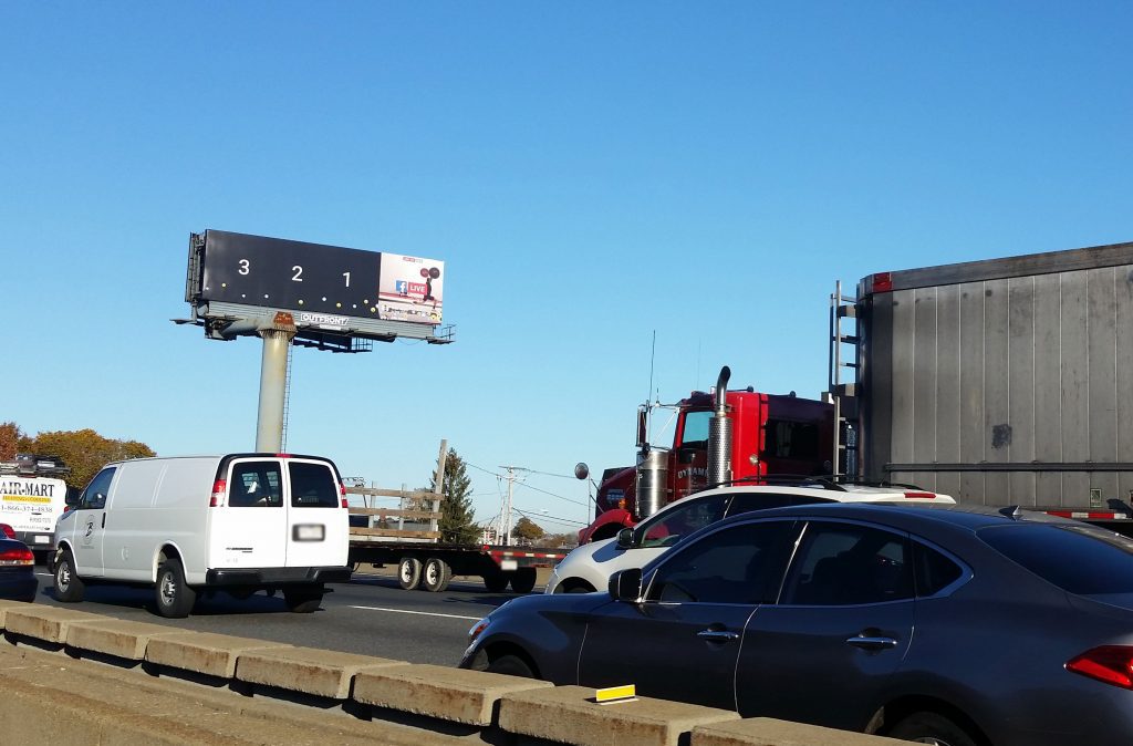 One of Facebook's new billboards promoting Live